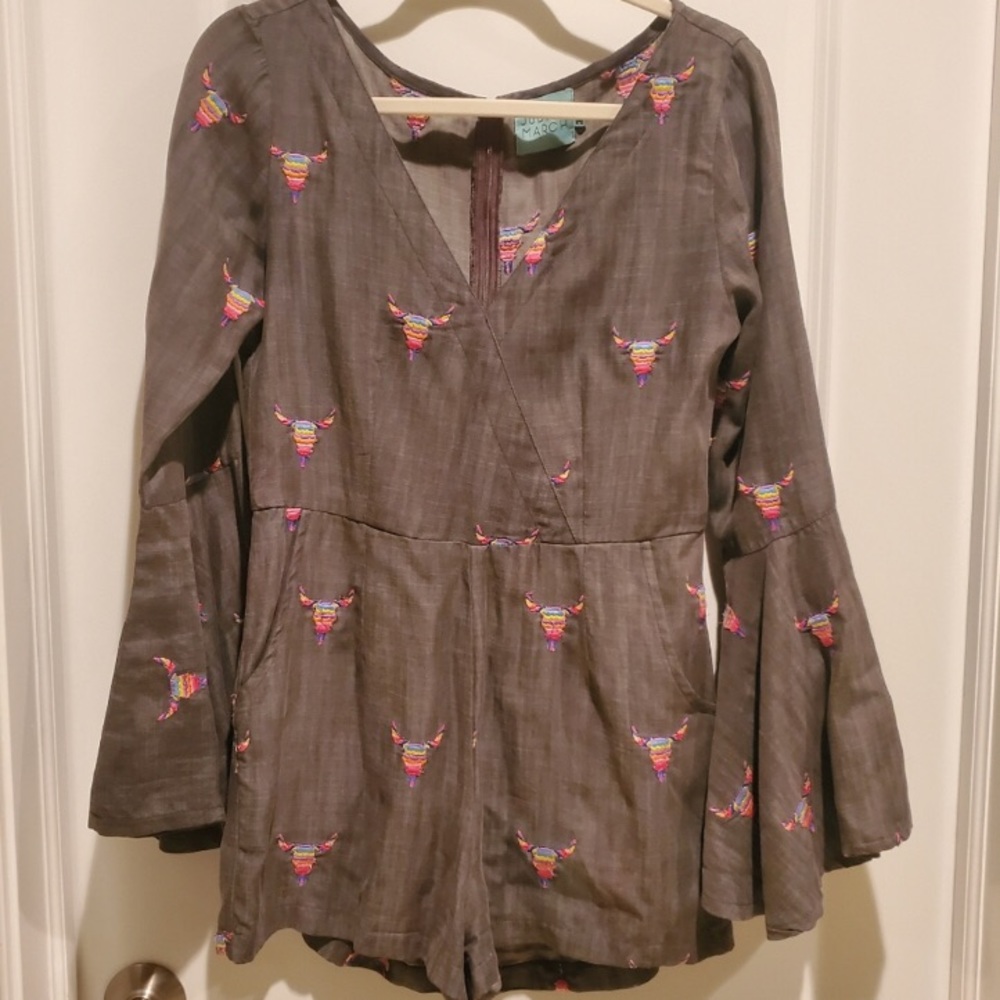 Judith March Coachella Bullhead shorts romper